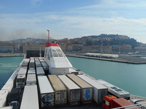 The SUPERFAST I leaving ANCONA (I)